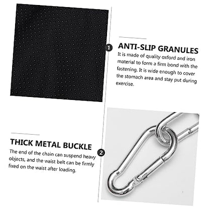Mikikit Dip Belt Chain for Weightlifting Design for Weight Training Supports Back and Upper Body for Dips Chin Ups and Pull Ups