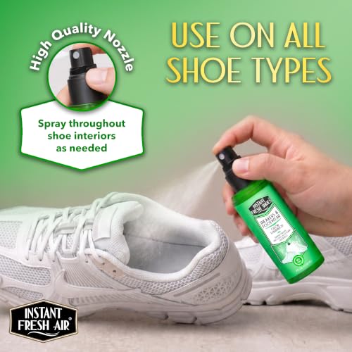 Shoe Deodorizer & Foot Odor Elimination Spray - Instant Shoe Smell Remover for Sneakers, Cleats, Boots, All Footwear, Gym Bags & Sports Equipment - Fresh Lavender Scent - 4 fl oz.