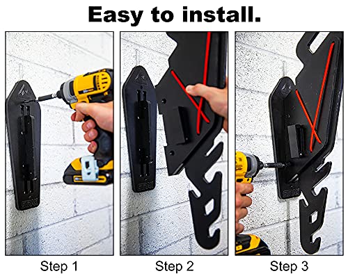 Garage Sports Equipment Organizer MADE IN USA | Multipurpose Equipment Home Storage | Vertical Drying Helmet Rack | Wall Mounted Organization Hanger | for Bike, Motorcycle, Ski, Snowboard, Camping Gear