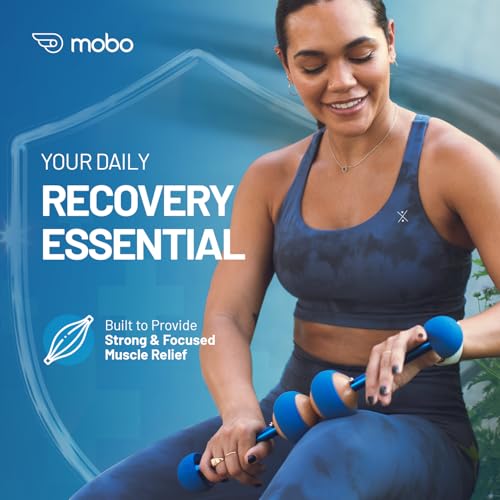MOBO 7-in-1 Muscle Roller Stick – Full-Body Massage Roller for Myofascial Release, Trigger Point Therapy, Muscle Recovery, Deep Tissue Leg & Back Pain Relief, Physical Therapy, Gym & Travel Use