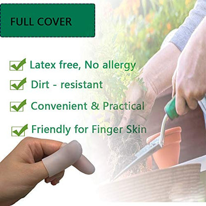 Kris-kikomy Gel Finger Protectors Finger Caps Silicone Fingertips Protection - Finger Cots Great for Trigger Finger, Finger Arthritis, Finger Cracking and Other Finger Pain Relief (Small) - size: Small (Pack of 10)
