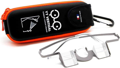 YY Vertical Belay Glasses for Rock Climbing – Upward Vision Prisms for Safe Belaying – Anti Neck Strain – Not for Reading - style: Classic Grey