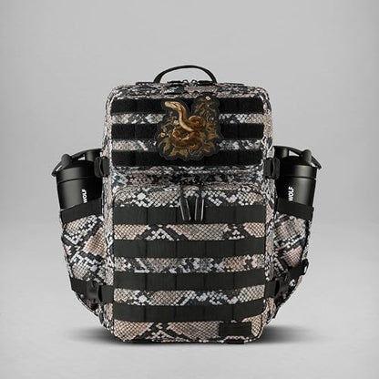 WOLFpak 35L Athletic Gym Backpack - Durable 1000D Waterproof Oxford Material with MOLLE Webbing, Laptop Pocket - color: Python