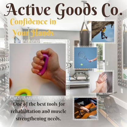 Hand Exerciser - PROFESSIONAL GRADE, Set or Single, Different Sizes. Visit to see more! Bague classique en silicone parfaite pour améliorer la force, la puissance et la vitesse dans les poignets. - size: 17 Single Ring - 3.8 in - 125 lb