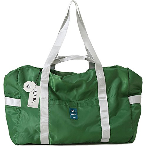 VanFn Foldable Travel Duffel Bag, Sports Duffels Gym Bag, Rainproof Nylon Totes, Sports Shoulder Handbag, Lightweight Duffle Bags For Women & Men, Outdoor Weekend Bag, P.Travel Series - color: Light Green