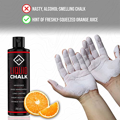 SURVIVOR Chalk Bag + Refillable Chalk Ball + 250ML Liquid Chalk Bundle