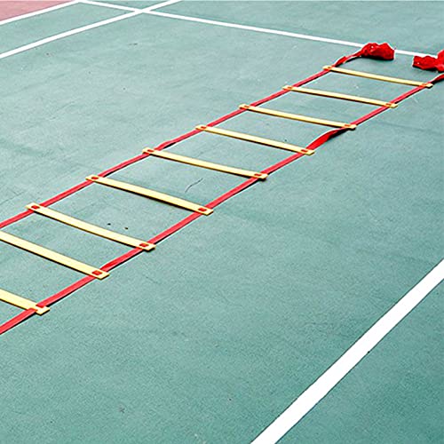 14 Rung Alacrity Speed Training Ladder for, Soccer, and Football with Storage, Made of Durably PP Plastic and Density Braid Belt, to Carry and Store,