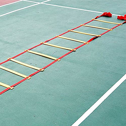 14 Rung Alacrity Speed Training Ladder for, Soccer, and Football with Storage, Made of Durably PP Plastic and Density Braid Belt, to Carry and Store,