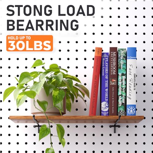 INCLY 36 Pack 4/6/8 Inch Heavy Duty Pegboard Hooks for Hanging Tools | Black 1/4" Peg Board Shelving Hooks Accessories, Peg Board Tool Hangers Fit 1/4" Pegboard, For Garage, Store Organization - size: 36PCS