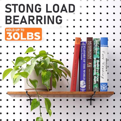 INCLY 36 Pack 4/6/8 Inch Heavy Duty Pegboard Hooks for Hanging Tools | Black 1/4" Peg Board Shelving Hooks Accessories, Peg Board Tool Hangers Fit 1/4" Pegboard, For Garage, Store Organization - size: 36PCS