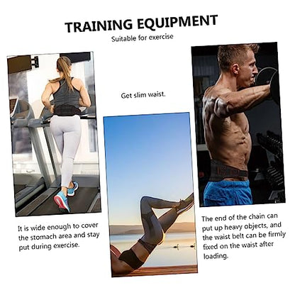 Mikikit Dip Belt Chain for Weightlifting Design for Weight Training Supports Back and Upper Body for Dips Chin Ups and Pull Ups