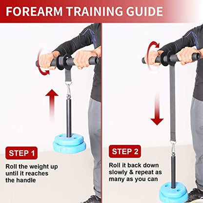 SYL Fitness Wrist and Forearm Blaster, Wrist Roller & Forearm Strengthener for Training, Fitness Forearm Workout Equipment, Grip Strength Trainer for Gym and Home