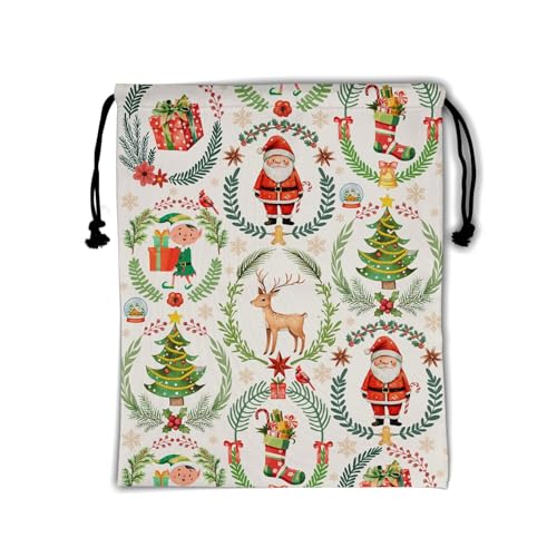 Gymnastics Grip Bag Lightweight Small Drawstring Grip Bags for Gymnasts - color: Christmas Gift-green