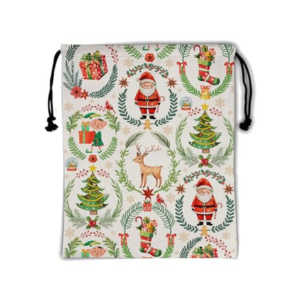 Gymnastics Grip Bag Lightweight Small Drawstring Grip Bags for Gymnasts - color: Christmas Gift-green