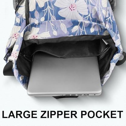 Drawstring Backpack with Mesh Pockets String Gym Bag Sackpack Sandproof Water Resistant Beach Backpack for Men Women - color: Arabian Jasmine