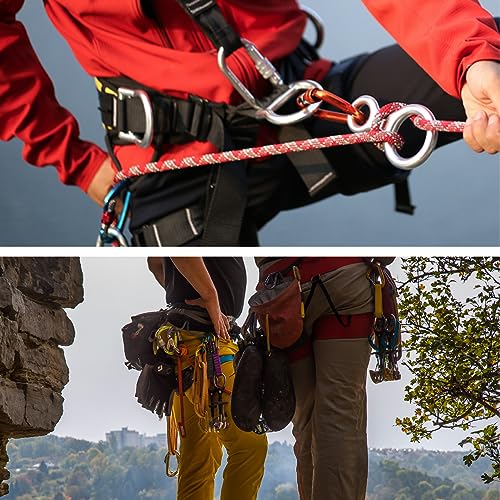 35kN Climbing Rescue Figure 8 Descender Rigging Plate Heavy Duty & Large & High Strength Rappel Device Equipment for Rappelling, Belaying, Tree Climbing, Aerial Silks Rigging - color: Blue - 35 kN