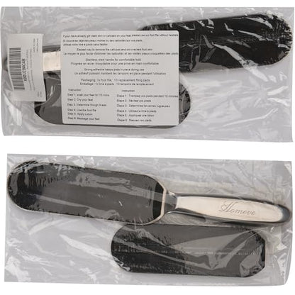 Professional Pedicure Foot File - Reusable Stainless Steel Cracked Skin Corns Callus Remover Feet Rasp - size: 1 Count (Pack of 1)