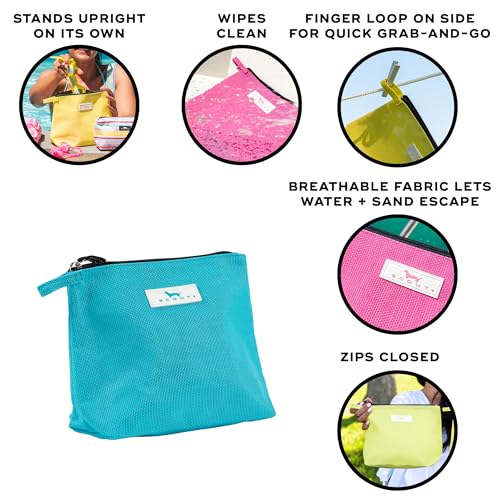 SCOUT Go Getter Pouch, Breathable Water-Resistant Fabric, Convenient Finger Loop - color: Pool