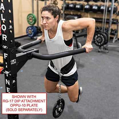 Valor Fitness Dip Belt – Heavy-Duty Weight Lifting Belt with Chain for Weighted Dips, Pull-Ups, Squats & Core Exercises, Black, One Size Fits All