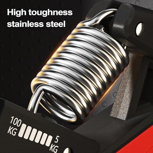 Grip Strengthener Efficient Grip Strength Exerciser | Adjustable Anti-Slip Portable Ergonomic Training Exerciser for Fitness Muscle Building Climbing Travel Gym Strengthening - color: Red