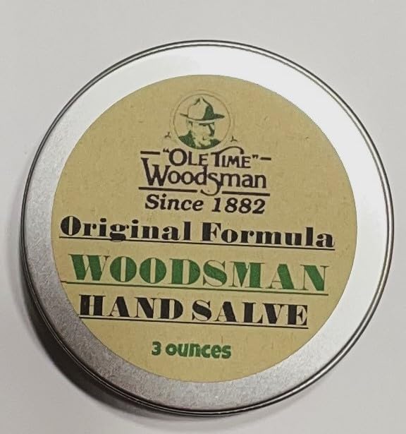 Ole Time Woodsman Hand Salve, Original Formula Since 1882, Non-Greasy Hand Treatment with Beeswax and Natural Oils, 3 Ounces