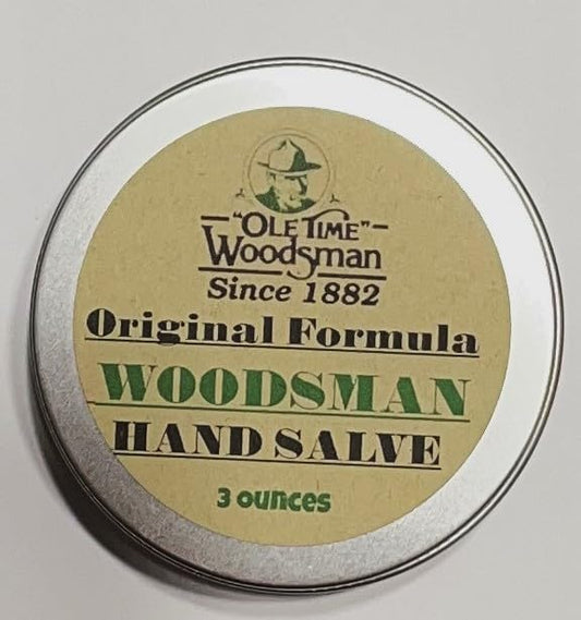 Ole Time Woodsman Hand Salve, Original Formula Since 1882, Non-Greasy Hand Treatment with Beeswax and Natural Oils, 3 Ounces