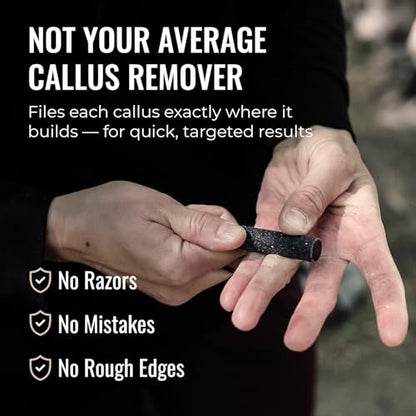 SandBar Callus Removal, Hand Callus Remover Salve Balm Stick for Working Hands, Lightweight Dead Skin Remover Tool Grit Surface, Knurled Handle, Magnetic Cap Hand File 4" - Green - color: Lucky