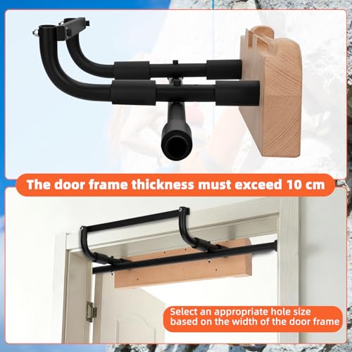 MARGAR Hangboard Rock Climbing Hangboard with Door Way Pull Up Bar, 2 in 1 Hangboard Rock Climbing Hangboard, Rock Climbing Hangboard Over Door for Rock Climbing Training and Home Fitness