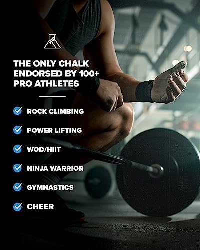 Friction Labs Premium Loose Climbing Chalk - High-Performance Hand Chalk with Superior Grip for Bouldering, Climbing, Weightlifting & More - Long Lasting & Skin Friendly Powdered Chalk - size: 2.5 oz/70.8 g - Loose Chalk, style: Chunky Texture - Gorilla G