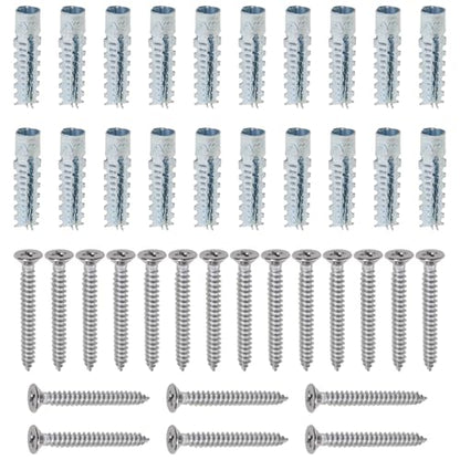 Heyous 20PCS M6x32 Heavy Duty Metal Hollow Wall Anchor with Screws Hardware Fasteners Wooden Walls and Hinge Holes Repair Fittings