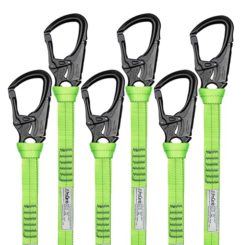 Arborist Speedline Kit - Lightweight, Durable 7075 Aluminum Snaphook, Resilient 1" Nylon Webbing, 29kN Sling Strength, 26" Six Pack - size: 26 Inch | Six Pack