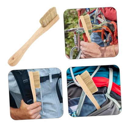ibasenice Bouldering Brush with Ergonomic Handle and Soft Boar Hair Bristles for Cleaning of Climbing Holds and Outdoor Gear Versatile Durable Climbing Equipment for Use