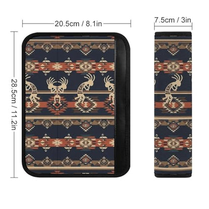 2 Pack Breathable Car Seat Belt Pad for Child, Stroller Pushchair High Chair, Traditional Southwestern Navajo Tribal Aztec Neck Strap Covers, Neck and Shoulder Support - color: Pattern 1119