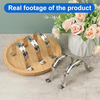 100 PCS 3 Inch Stainless Steel Rigid Pipe Strap, M75 Conduit Clamps, U Bracket Mounting Clamps with Two Hole, U Tube Pipe Clamp for Chemical Industry, Commercial - size: 100 PCS 3 Inch