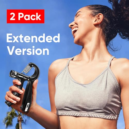 HiKeep Grip Strength Trainer (2 Pack), Forearm Strengthener, Hand Grip Gripper Strengthener, Hand Strengthening Devices, Forearm Exerciser, Finger Wrist Strengthener, Exercisers Squeezers for Strength - color: Blue