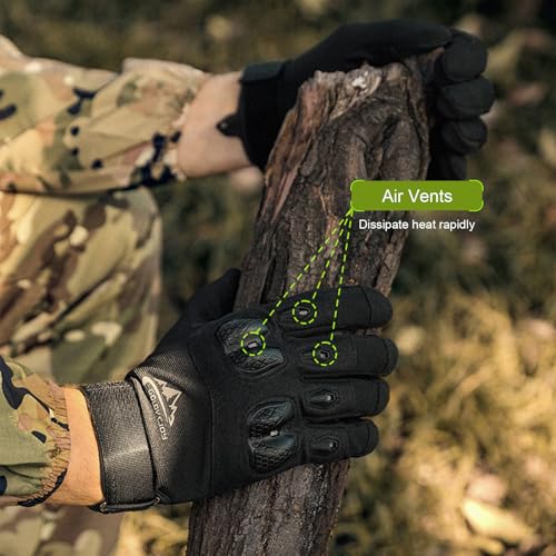 Karlak Touch Screen Full Finger Gs Wrist Adjustable Sports Cycling Climbing Gs - color: Green, size: Large