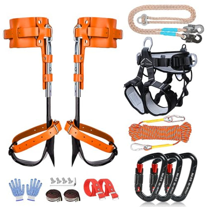 Tree Climbing Gear - Tree Climbing Spikes,for Hunting, Fruit Picking,Climbers of tree climbing equipment - color: Tree Climbing Gear Set 009