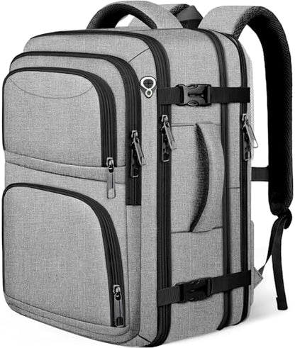 Extra Large Travel Backpack, Carry on Luggage Backpack TSA 18.4 inch Laptop Bag Flight Approved, Lightweight Business Luggage Bag, Travel Gifts for Men, Black - color: Grey, size: 18.4 Inches