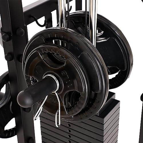 Altas Strength 3061B Smith Machine with Lever Arms & Cable System | All-in-one Smith machine with lever arms, 2:1 pulley system, squat rack, and full-body strength training.