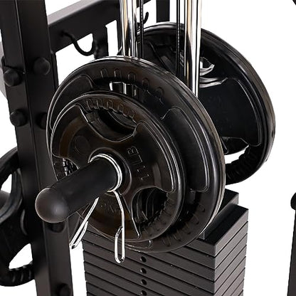 Altas Strength 3061B Smith Machine with Lever Arms & Cable System | All-in-one Smith machine with lever arms, 2:1 pulley system, squat rack, and full-body strength training.