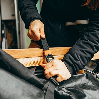 GEAR AID Utility Straps with Side-Release Buckle, Secure and Compress Camping, Biking, Hunting, Boating Gear, 1" Width, 40" Length - size: 1" x 40", style: 2 Straps