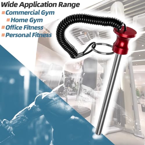 Universal Weight Stack Pin Magnetic for Commercial Gym or Home Gym Club | Heavy Duty Magnetic Weight Stack Pin, Universal Gym Weight Pin Insert with Pull Rope for Plate Apertures Above 10.5 mm