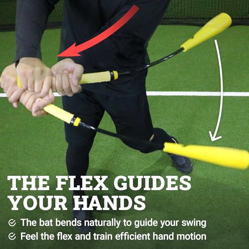 FIELDFORCE Inside-Out Bat Baseball Swing Trainer Baseball Training Aid | Baseball training equipment that improves swing path, hitting mechanics, and bat control with instant feedback