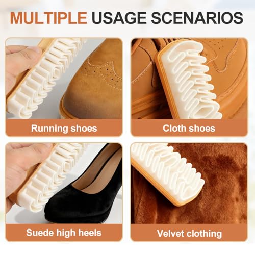 Suede Shoe Brush, Rubber Polish Eraser with Soft Bristle Brush for Suede Cleaner and Nubuck Brush (1 pcs) - color: 1 Pcs