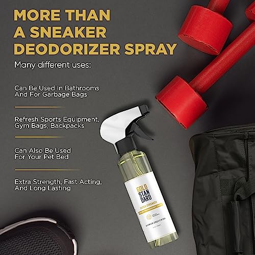Gold Standard Natural Shoe Deodorizer Spray 6 oz Peppermint Odor Eliminator | Long-Lasting Freshness for Sneakers, Boots & Athletic Shoes - size: 6 Fl Oz (Pack of 1)