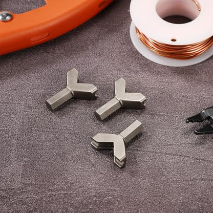 3pcs Hooks Driver Y Shape, Carbon Steel Power Wing Nut Driver Bit Set Practical Slot Wing Nuts Drill Bit Socket Tool Eye Y Cup Hook Driver for Wall and Ceiling Hook Screw Installation