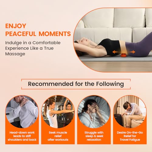Manual Back Massager, Trigger Point Massage Tool for Lower Back | 4 raised pressure nodes, firm body-weight control, lower back, shoulders and glutes, lightweight manual design, no charging