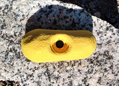 Pinch Alot Polyurethane Bolt-On Rock Climbing Wall Hand Hold - color: Yellow