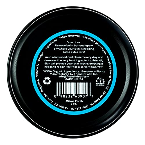 Organic Friendly Skin Balm - Organic Rock Climbing and CrossFit Hand Care for Athletes - Skin Friendly Moisturizing and Repair for Hands, Feet, Elbows and Lips