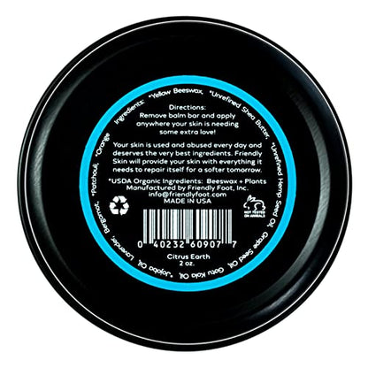 Organic Friendly Skin Balm - Organic Rock Climbing and CrossFit Hand Care for Athletes - Skin Friendly Moisturizing and Repair for Hands, Feet, Elbows and Lips